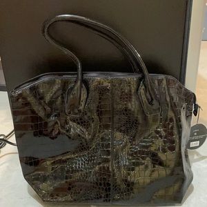 Large crocodile bag
